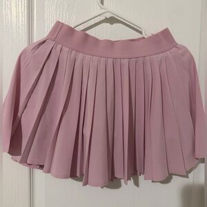 Aritzia Blush Pink Pleated Skater Skirt